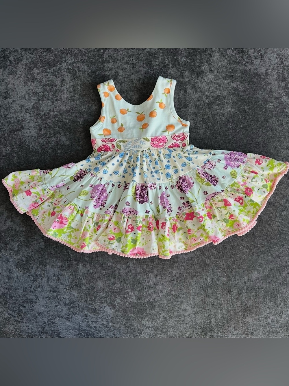 SweetHoney Girls Flair Dress in Summer Step Size 12 Months